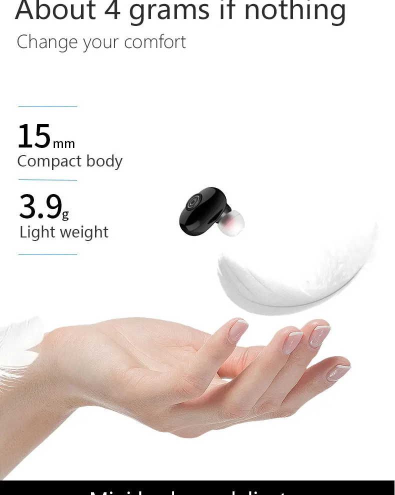 Беспроводная гарнитура UTHAI D16, Bluetooth 5,0, гарнитура TWS HIFI, Мини спортивная Гарнитура, Поддержка iOS/Android, телефон, HD вызов