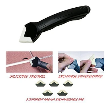 

3 in 1 Silicone Sealant Caulking Tool Finishing Tool Grout Scraper Caulking Tools Caulk Remover Caulk Set