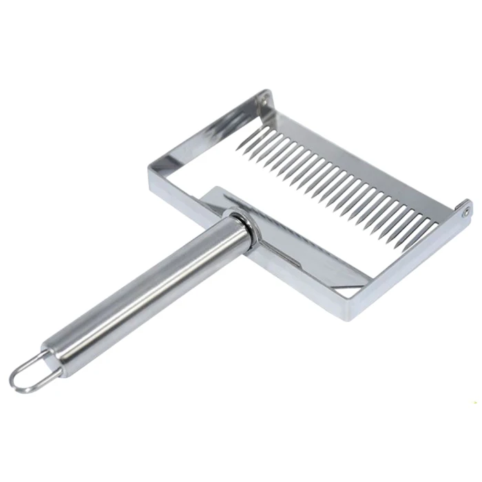 Large Honey Honeycomb Scraper Stainless Steel Honey Scraper Fork Beekeeping Honey Uncapping Bee Hive Shovel Tools BDF99