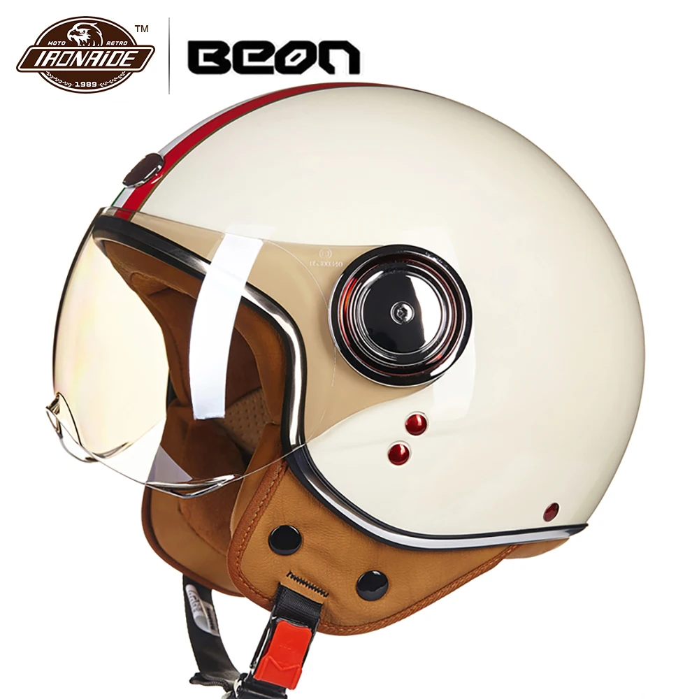 Мотоциклетный шлем Moto Chopper 3/4 винтажный с открытым лицом Casco Capacete для мужчин и