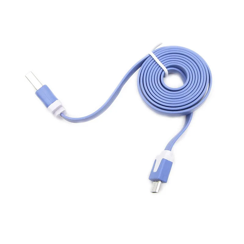 3atest 1 метр длинный плоский micro USB кабель каво Micro Usb Android зарядный кабель многоцветный для Redmi Note 5 4 Pro