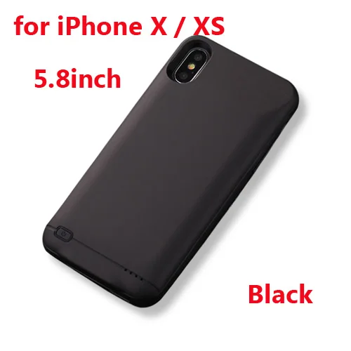 X XS Black Хит 10000 мАч чехол для зарядного устройства для iphone 6 6s 7 8 Plus внешний аккумулятор чехол для зарядки для iphone X XS Max XR 6 s Внешний Аккумулятор Чехол - Цвет: X XS Black