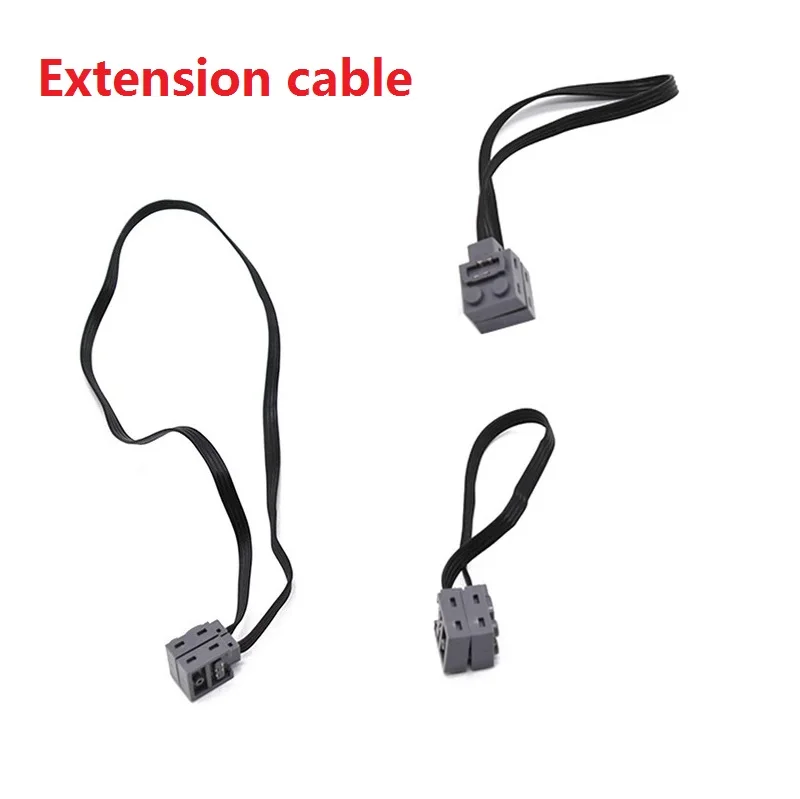 

Technic Parts Compatible For Legoeds Multi Power Functions Extension cable LED line Tool Blocks Model Sets Building