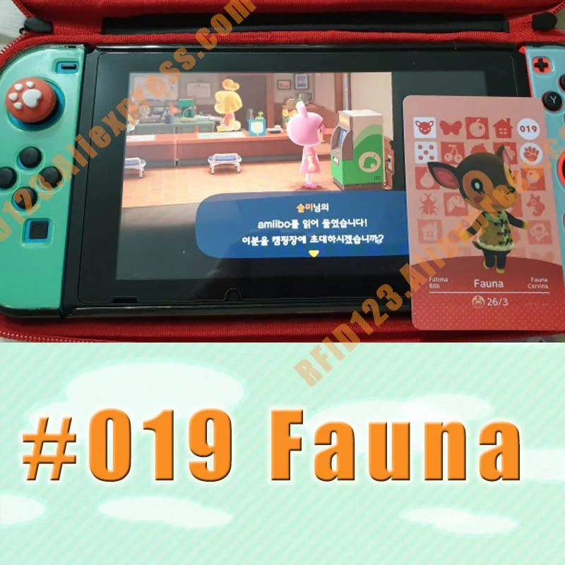 Карточка для пересечения животных 019 карточка амиибо игры NS Switch новые