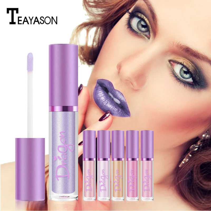 

NEW Brand Makeup Matte Lipstick Glitter Lip Gloss Waterproof Long-lasting Lip Stick Women Makeup Cosmetics Diamond Series TSLM1