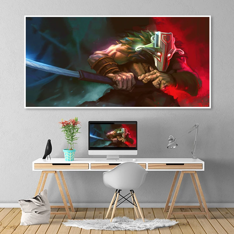 Современные картины на холсте модульный игровой плакат 1 шт. 2 DotA Juggernaut настенное