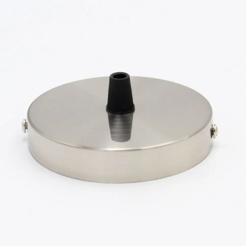 Nickel Металлический потолок Роза винтажный потолочный навес для DIY подвесной светильник фитинги - Цвет: Nickel