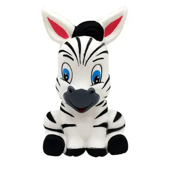 

LeadingStar Cartoon Slow Rebound Squishy Zebra Toy PU Simulated Animal Rebound Novel Vent Pressure Relieve Toy