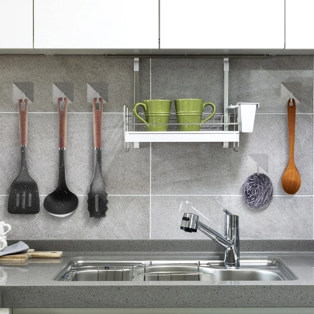 5/10/20Pcs Transparent Strong Self Adhesive Door Wall Hangers Hooks Suction Heavy Load Rack Cup Sucker for Kitchen Bathroom
