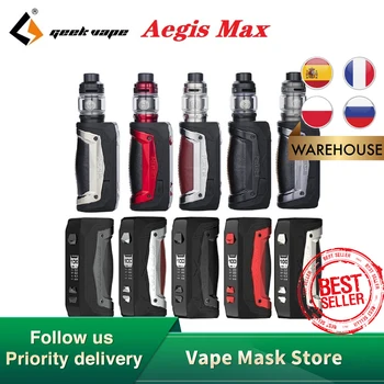 

[Spain/Russia] Original Geekvape Aegis Max 100W 21700 Kit with 5ml Zeus Atomizer & Zeus Mesh Coil E-cig Vape Kit vs Drag X/Gen