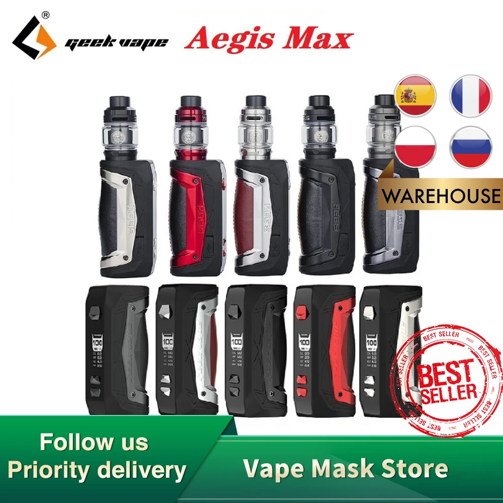 [Испания/России] оригинальная Geekvape Aegis Max 100 Вт 21700 комплект с 5 мл распылитель и