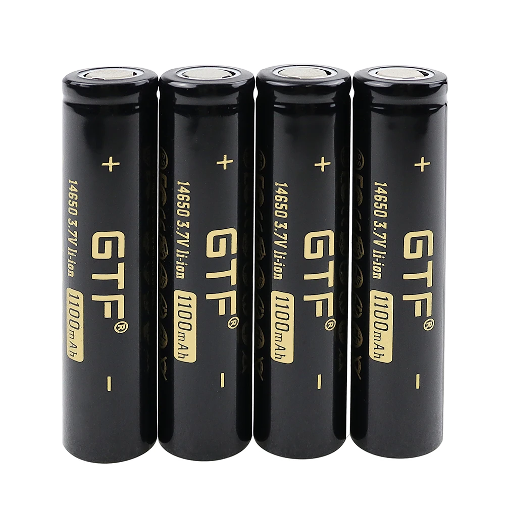 GTF 3 7 V 14650 батарея 1100mah литий-ионная аккумуляторная с плоским верхом | Электроника