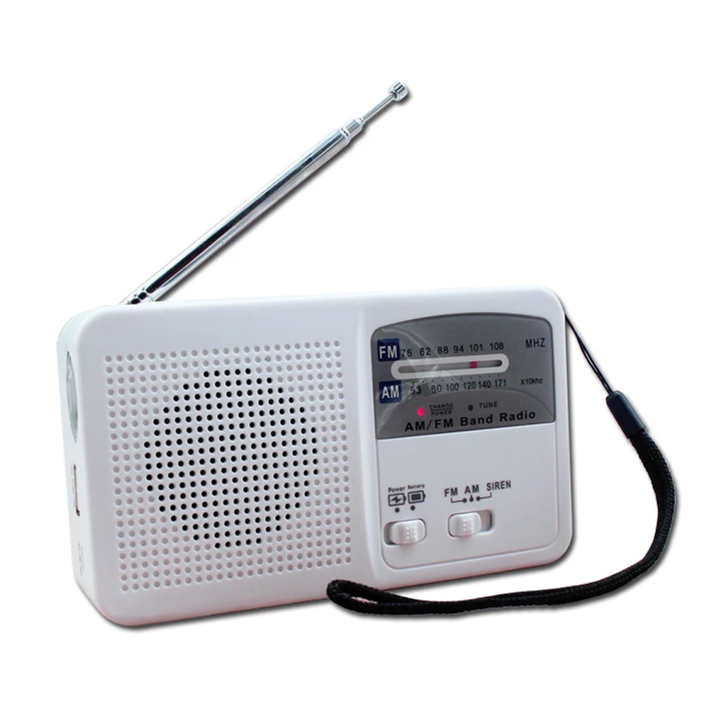 Солнечная энергия радио аварийный банк питания для мобильного телефона FM AM двухдиапазонный радио w/светодиодный фонарик Сирена оповещения мощность ed динамик RD369