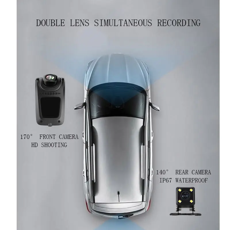 USB Full HD Автомобильный видеорегистратор Камера ADAS вождения видео рекордер Dash Cam циклическая запись