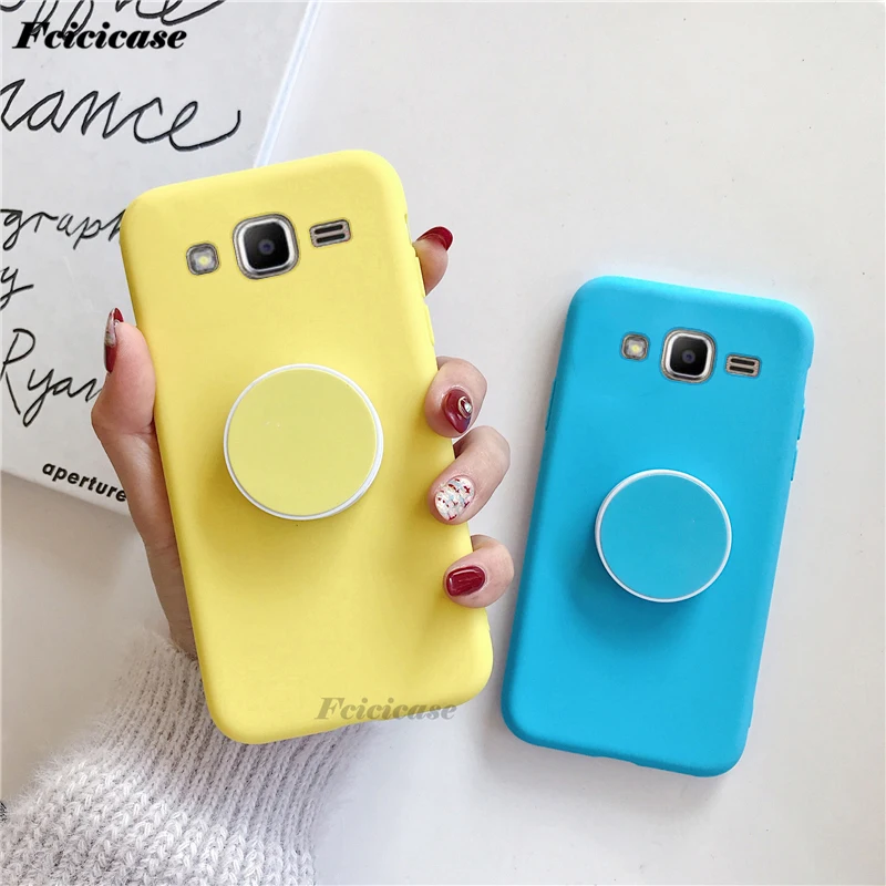 J2 Prime Simple Plain Soft Cover For Samsung Galaxy SM-G532F G532 5.0 Case Silicone Stand Holder Bags | Мобильные телефоны и