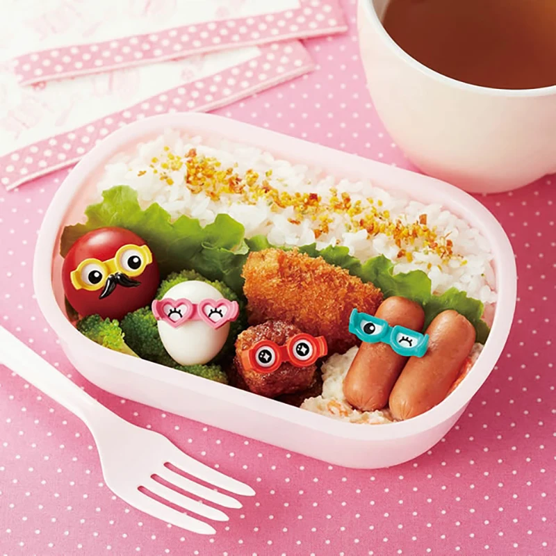 4 шт. набор милых очков фруктовый десерт вилка мини Мультяшные детские закуски