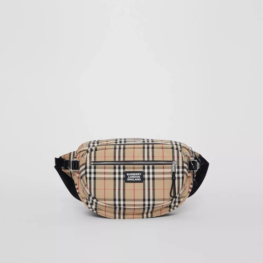 Мужская сумка через плечо Burberry, большая винтажная клетчатая Хлопковая сумка-мессенджер для мужчин, модная 80177341