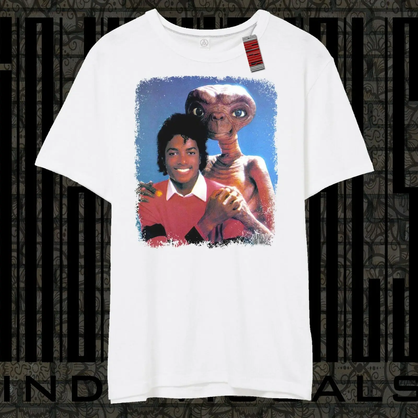 Классическая винтажная футболка Michael Jackson &amp E.T в стиле ретро с музыкальным