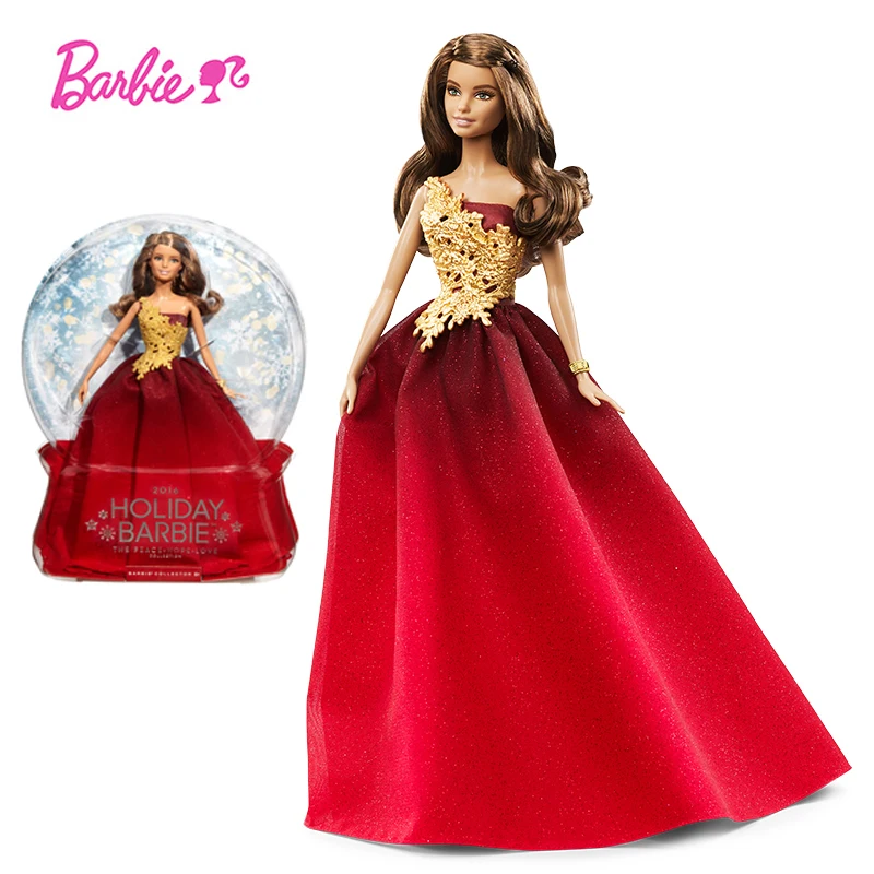 

Original Brand Barbie Princess Holiday Ethnic Collectible Doll Toy Girl Birthday Present Girl Toys Gift Boneca DRD25