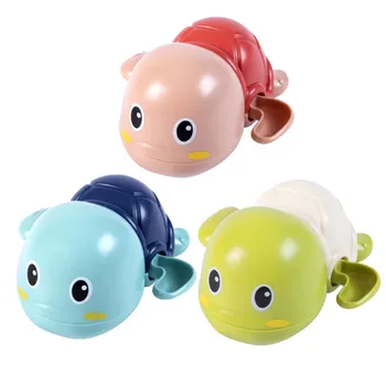 

3 Pcs Bath Toys Cute Cartoon Animal Tortoise Classic Baby Water Toy Infant Swim Turtle Clockwork Toy Kids Beach Bath Toys(Random