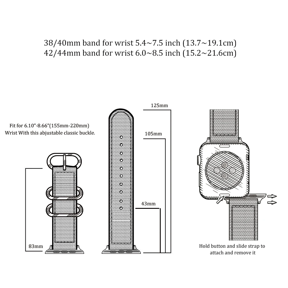 Нейлон Apple, часы, нейлоновый ремешок для наручных часов Series 5 42 мм, 38 мм, версия ткань-как ремешок для iwatch, версия 4/3/2/1 подходит для 40 мм 44 аксессуары