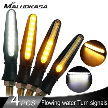 

Motorcycle DRL Turn Signal Light 15LED Flowing Water Blinker Dual-use Running/Turning Tail Flashing Indicator LED Turn Signals