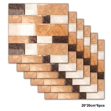 Новинка, 6 шт., мозаика, самоклеющиеся, для дома, ванной, кухни, Декор, настенная мозаика, плитка, наклейки