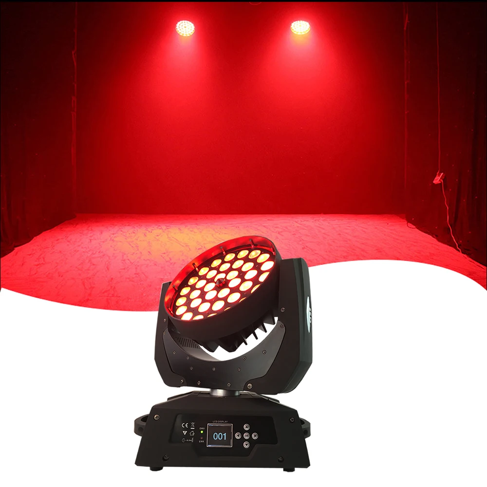 무대 조명 36*18 와트 주도 움직이는 머리 줌 빛 DMX 제어 Dj 조명dj lightled moving head