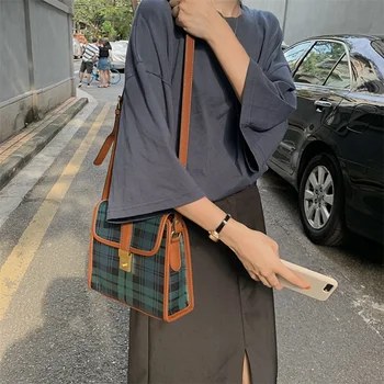

New Style Temperament Printing Briefcase Retro Classic Messenger Bag Niche Design Texture Bag Simple and Comfortable Female Bags