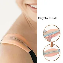 2 пары мягких силиконовых женских бюстгальтеров на подушках держатель мягких силиконовых нескользящих наплечных подушек облегчение боли летний топ Аксессуары# P2