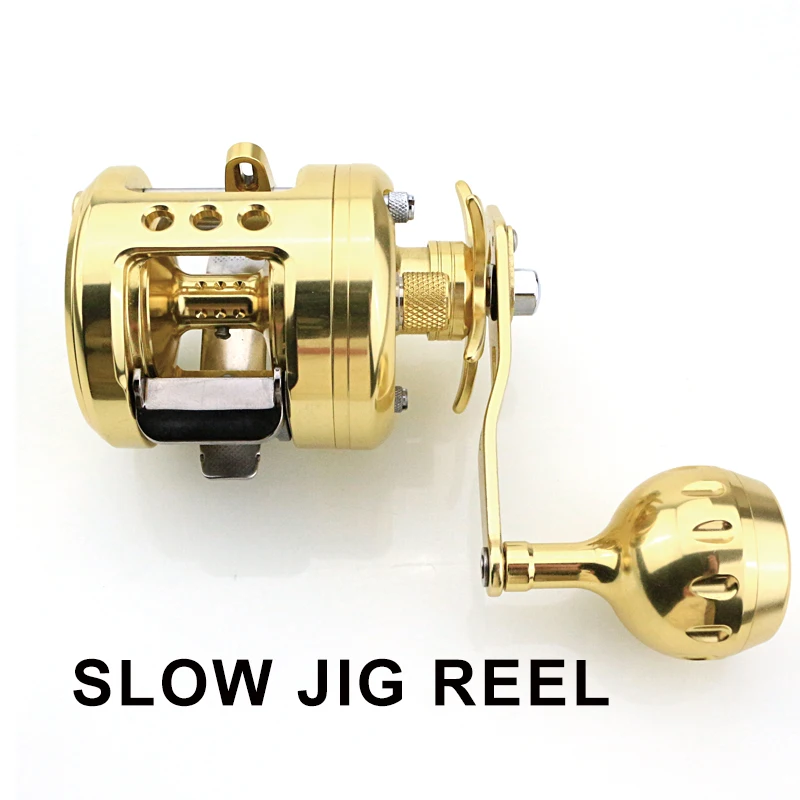 

Slow Jigging Full Metal Reel Ulright Weight High Speed 5.1:1 Max Drag 10kg Ball Bearing 8+1 Slow Jig Fishing Reel Trolling Reel
