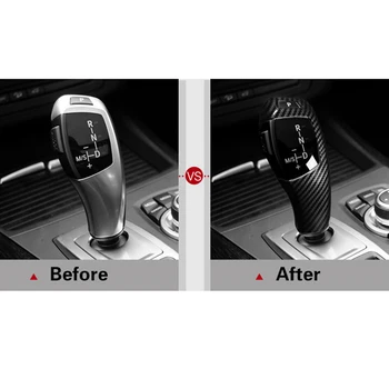 

Parts Gear Shift Knob cover Tool Trim Accessories Decor Black Replacement
