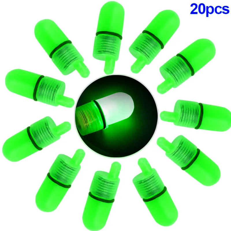 Горячая Распродажа, Светодиодный светящийся рыболовные звонки, будильник, кольцо с зажимом, ночной зажим для удочки, аксессуары для рыбалки на открытом воздухе, 20 шт