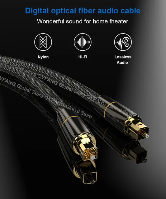 Cavo Audio Digitale Spdif Cavo Ottico TOSLink 25 Piedi Per Audio Digitale - Fibra, Nero, Compatibile Con Dolby DTS Cavo TOSLINK - Foto 8
