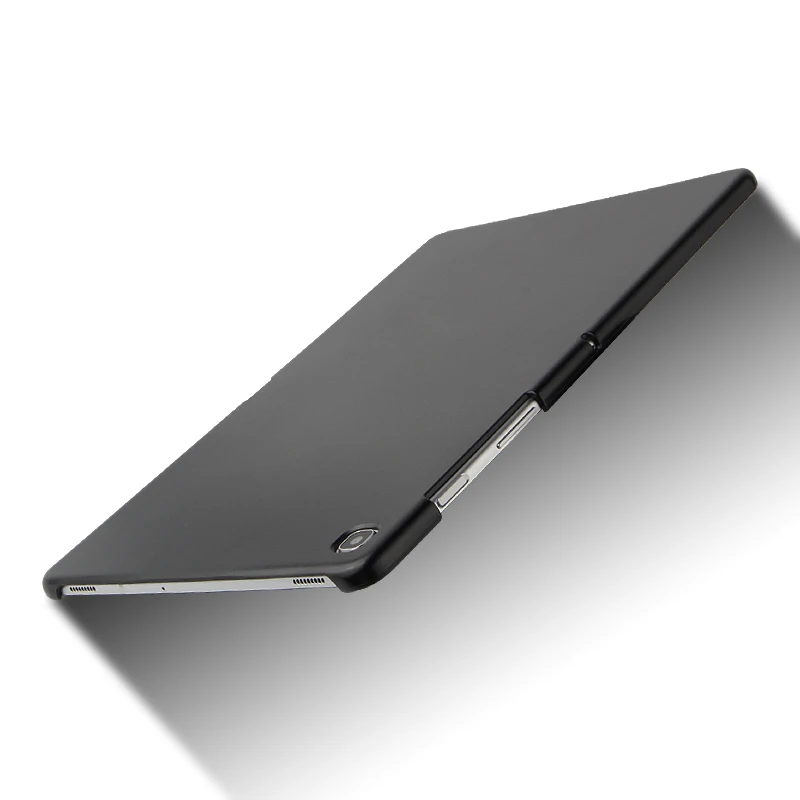 Пластиковый жесткий компьютер задняя крышка чехол для Samsung Galaxy Tab S5E 10," T720 T725 SM-T720 SM-T725 Coque+ пленка+ ручка - Цвет: Черный
