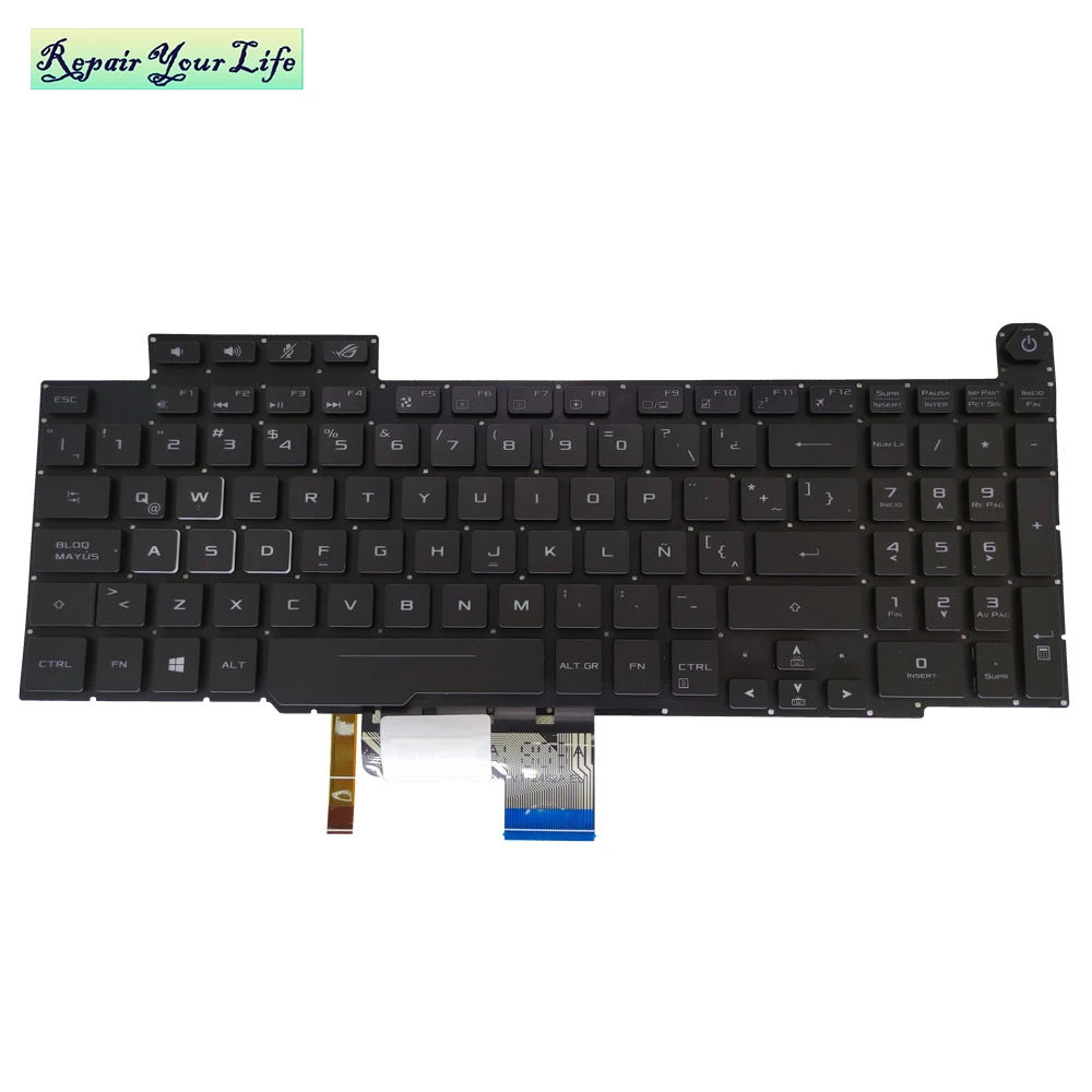 Substituição Teclados para Asus Rog Gm501 gm Gm501gm Gm501gs Backlight Teclado la Layout Latino Preto Notebook kb Original Novo - Imagem 5