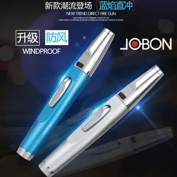 

Portable high-temperature flamethrower, pen-type gas lighter, straight into the igniter, windproof blue flame WITHOUT gift box