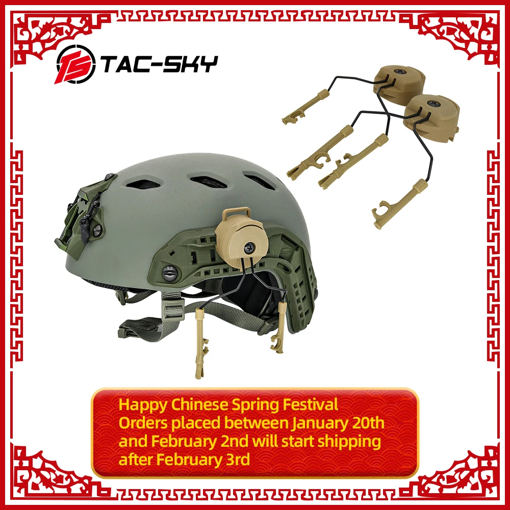  Military tactical Peltor helmet headset stand Fast Ops core helmet rail adapter comtac i ii iii ivT