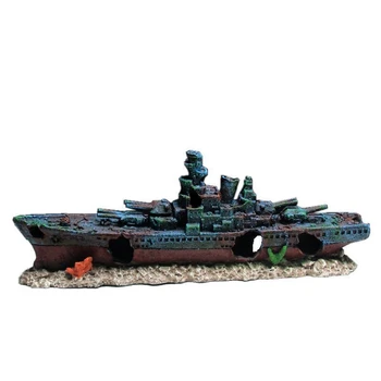 

Aquarium Shipwreck Decoration Aquarium Decoration-Resin Material Shipwreck Decoration