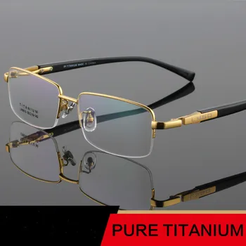 

Pure Titanium Glasses Frame Men 2019 Prescription Eye Glasses for Men Eyeglasses Myopia Optical Frames Eyewear