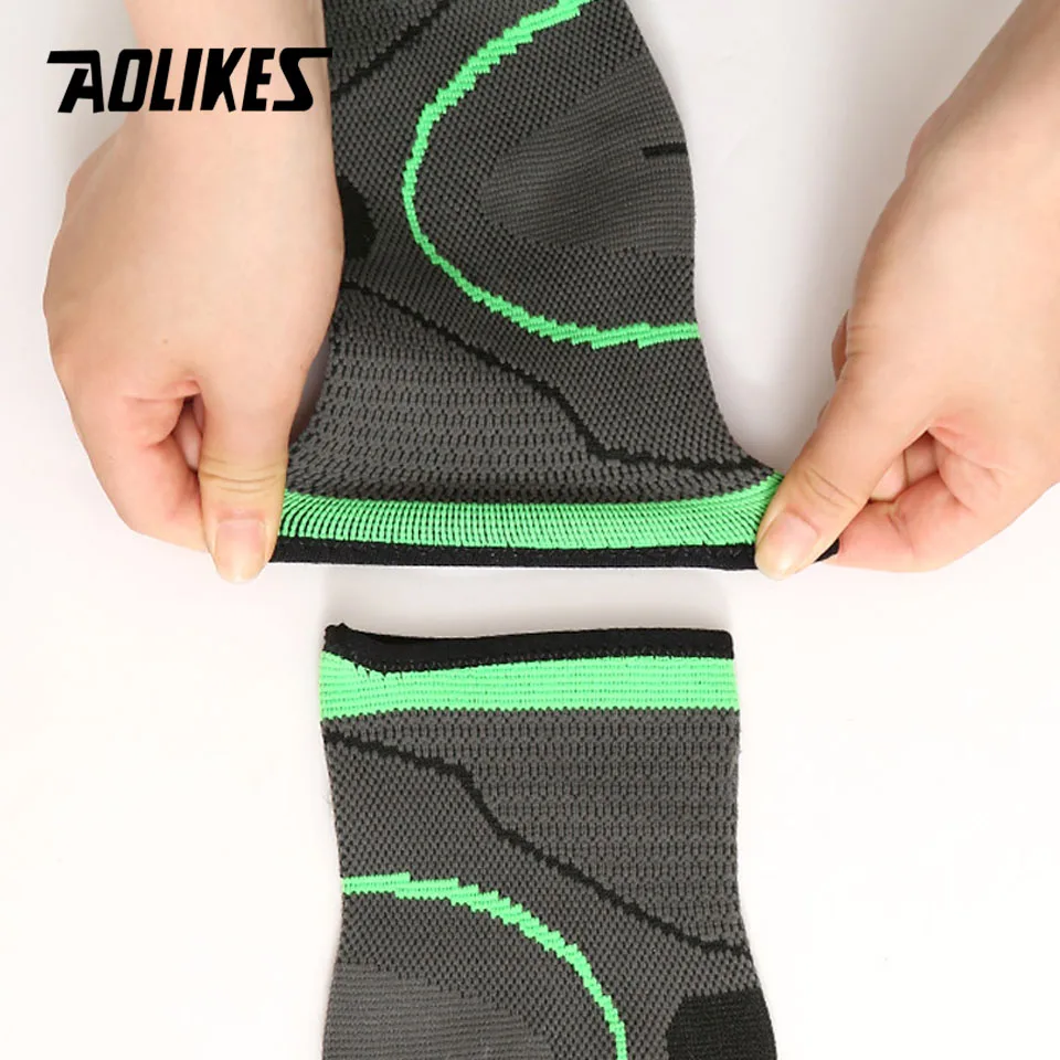 AOLIKES 1 PC Sports Ankle Brace Compression Strap Sleeves Support 3D Weave Elastic Bandage Foot Protective Gear Gym Fitness 6