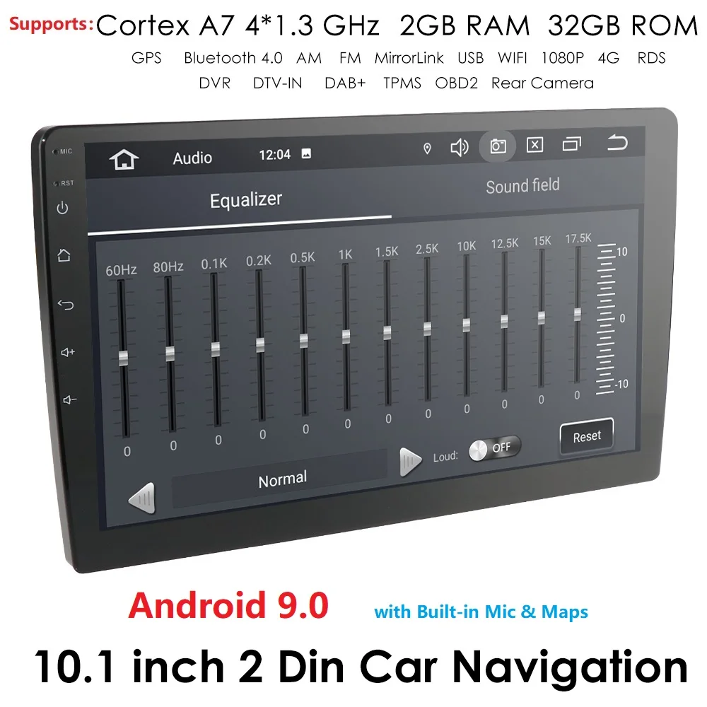

2Din 9/10.1 Android 9 Universal Car Radio Double Din Stereo Gps Navigation In Dash Video Wifi Usb Bluetooth Car Radio Multimedia
