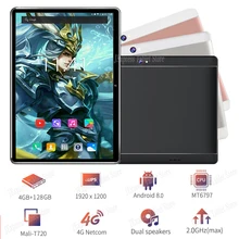 DHL свободное закаленное стекло 10 дюймов Android 8,0 планшеты PC 4 Гб ram 128 ГБ rom Deca Core 4G LTE 1920*1200 ips 8.0MP WiFi A-GPS+ подарки