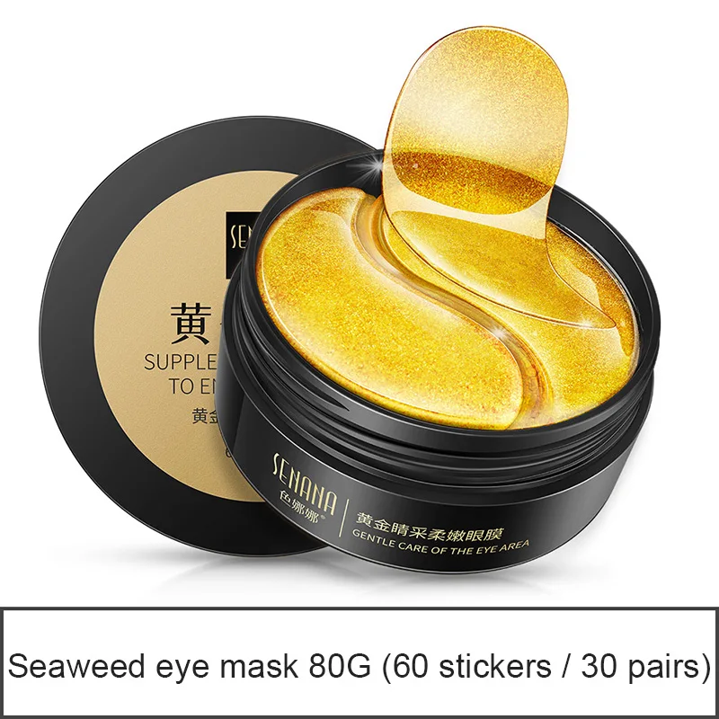

Gold Moisturizing Eye Mask Patch 60pcs=30pairs Crystal Collagen Eye Mask Anti Age Sleep Mask Dark Circles Remover Face Care Mask