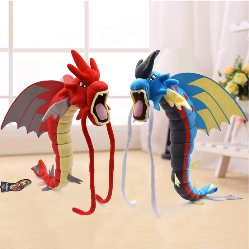 2" 56 см Gyarados красного и синего цветов плюшевые игрушки-Драконы Мега Эволюция игрушки, детские мягкие игрушки Животные Куклы для Для детей Подарки по оптовым ценами