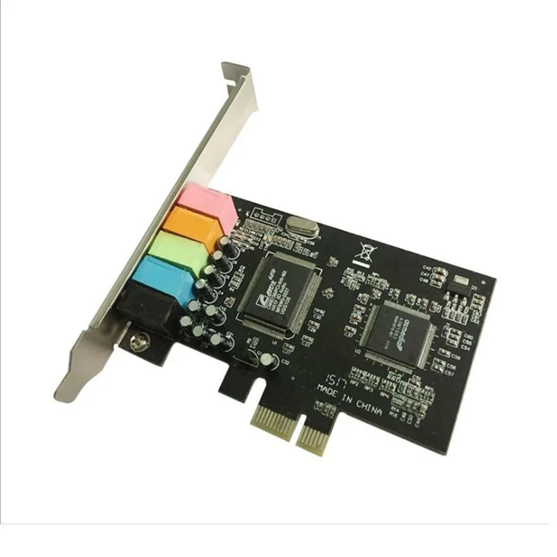 Прямая с фабрики звуковая карта PCIe 5,1 настольный компьютер встроенный независимый PCI-E8738 стерео 6-канальный