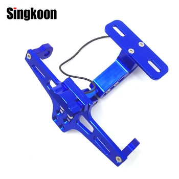 

Universal Motorcycle License Plate Bracket Holder kentekenplaathouder FOR suzuki sv650 msx125 pulsar ns 200 fz6 s2 bn600 benelli