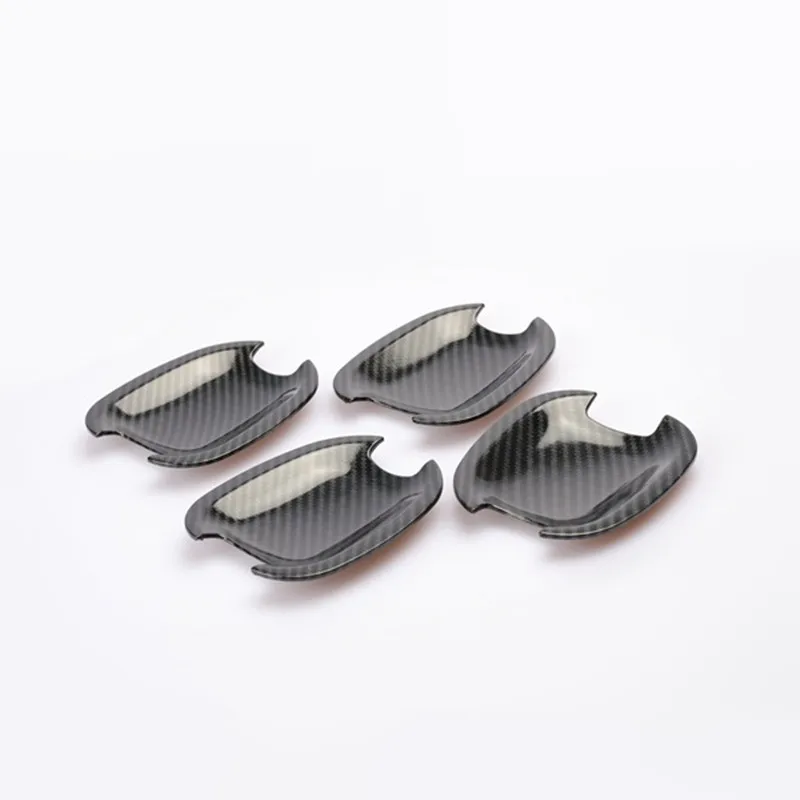 Крышка дверных ручек автомобиля из углеродного волокна наклейка на дверную чашу