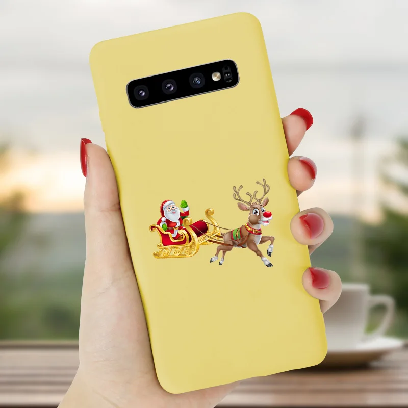 LCLR Стильная футболка с изображением персонажей видеоигр Санта Клаус для Samsung Galaxy J3, J5, J7 года J4 J6 J4 Plus J6 плюс J3 J5 Рождество год олень ТПУ чехол - Цвет: LCLR