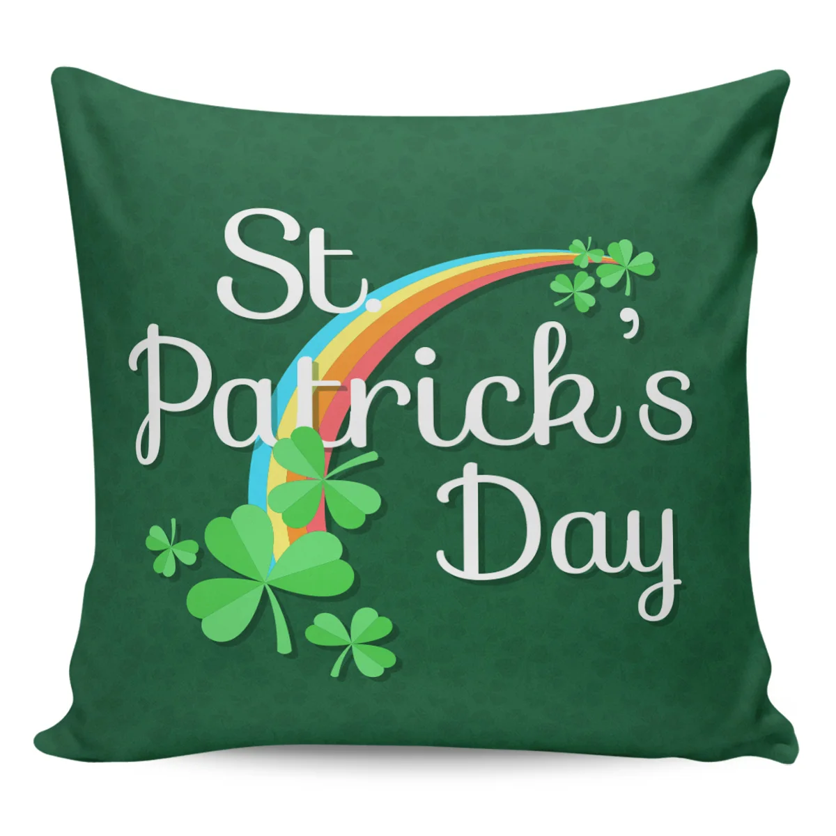 День Святого Патрика Shamrock Радуга зеленый наволочки для подушек узор наволочка квадратный принт
